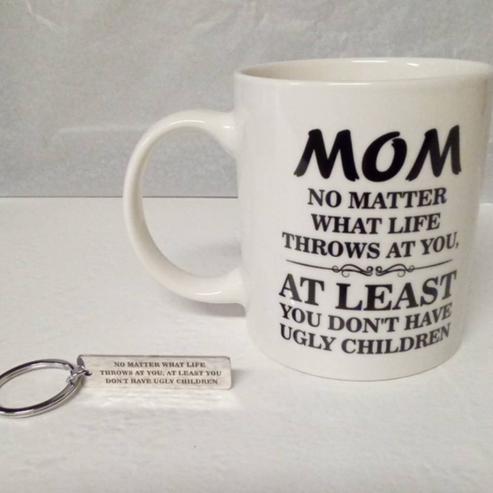 Funny #1 Mom No Matter What Life Throws at You Funny Cup